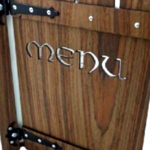 Drewniana karta menu "Gate" MD02 - special texture