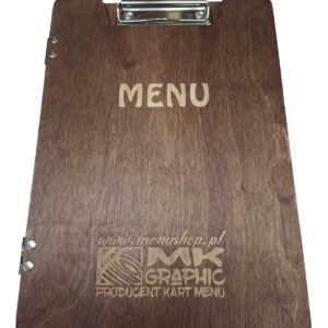 Drewniana karta menu "Clipboard" MD38 - standard
